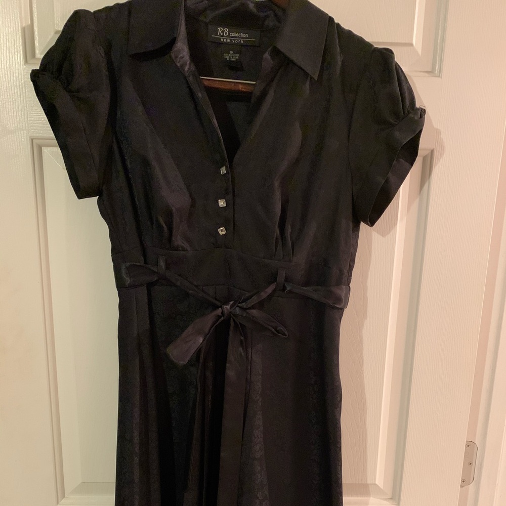 Black Sateen Dress